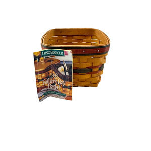 1998 Longaberger Father's Day Finders Keeper Basket 6"L x 6"W x 5.25"H Vintage